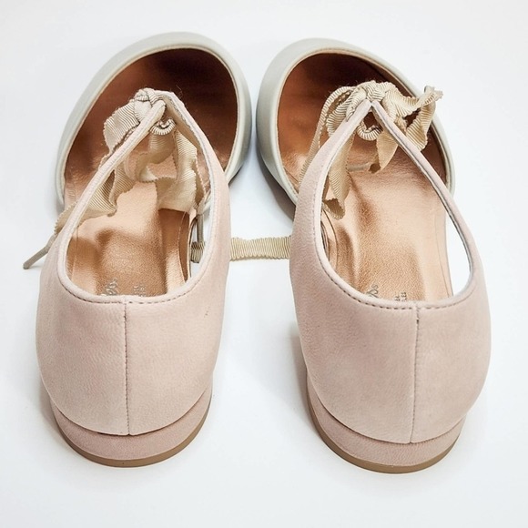 NWT NIB Anthropologie Seychelles Pastel Pink Prospect Leather Ballet Flat SZ 7 - Picture 3 of 6